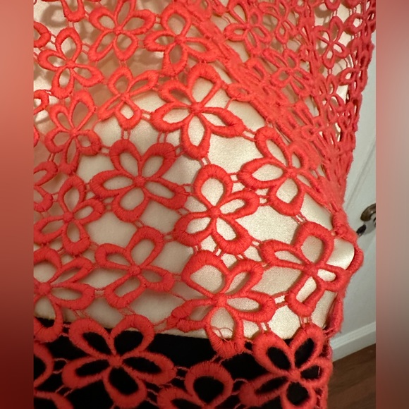 3.1 Phillip Lim cream & black silk mini dress with orange floral embroidery - 8 - Picture 5 of 12